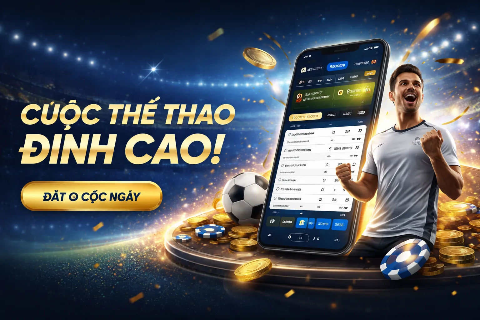 Hình ảnh cá cược thể thao 368bet sôi động
